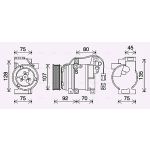 Compresseur de climatisation AVA COOLING MZAK293