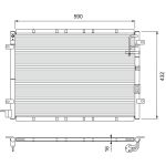 Condensator, airconditioning VALEO 818080