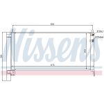 Condensator, airconditioning NISSENS 940175