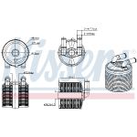 Ölkühler, Automatikgetriebe NISSENS 91506