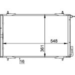 Condensator, airconditioning MAHLE AC 220 000P