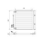 Kondensator, Klimaanlage VALEO 822758