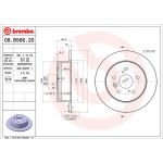 Disque de frein BREMBO 08.B566.21