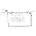 Condensator, airconditioning MEAT & DORIA 991233