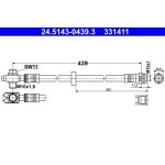 Flexible de frein ATE 24.5143-0439.3