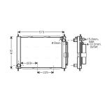 A/C-kondensor AVA COOLING RTM499