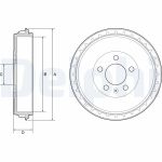 Tambour de frein DELPHI BF564
