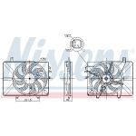 Ventilador, refrigeración de motor NISSENS 850052