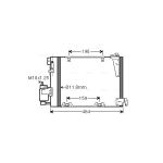A/C-kondensor AVA COOLING OLA5250D