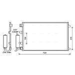 Condensator, airconditioning AVA COOLING DN5420D