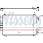 Radiador, refrigeración del motor NISSENS 63912A