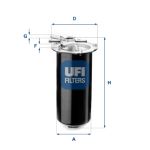 Filtro de combustible UFI 55.411.01