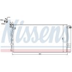 Condensatore, impianto di climatizzazione NISSENS NIS 940250