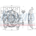 Ventilador, refrigeración del motor NISSENS 85197