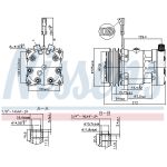 Airconditioning compressor NISSENS 89518
