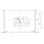 Condensator, airconditioning MEAT & DORIA 991215