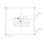 Condensador, sistema de ar condicionado MEAT & DORIA 991098