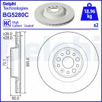 Bremsscheibe DELPHI BG5280C
