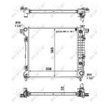 Jäähdytin, moottorin jäähdytys EASY FIT NRF 56023