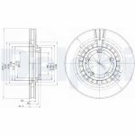 Bromsskiva DELPHI BG4134, 2 Stycke