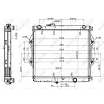 Jäähdytin, moottorin jäähdytys NRF 53151