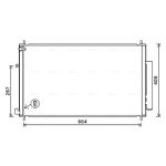 Condensator, airconditioning AVA COOLING HD5309D
