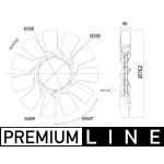 Lüfterrad, Motorkühlung MAHLE CFW 86 000P