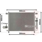 Condensador, sistema de ar condicionado VAN WEZEL 81005061