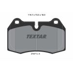 Kit de plaquettes de frein, frein à disque TEXTAR 2147102, Avant