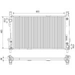 Motorradiateur  VALEO 734378