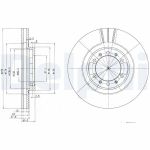 Bremsscheiben DELPHI BG3099 vorne, belüftet, 2 Stück