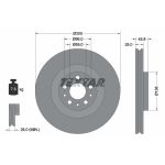 Disco de freno TEXTAR 92237603 frente, ventilado, 1 pieza