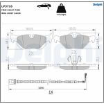 Remblokset, schijfrem DELPHI LP3716