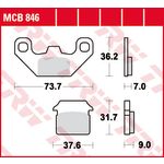 Remblok set TRW MCB846