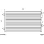 Condensator, airconditioning VALEO 817463