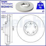 Bremsscheibe DELPHI BG9491C