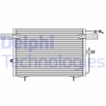 Condensator, airconditioner DELPHI TSP0225083