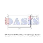 Condensator, airconditioning AKS DASIS 512091N