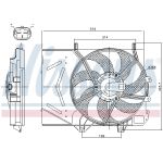 Ventilador, refrigeración de motor NISSENS 85986