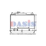Radiateur moteur AKS DASIS 110063N