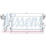 Condensatore, impianto di climatizzazione NISSENS 94775