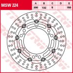 Disco de freno TRW MSW224, 1 Pieza