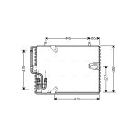 Kondensator, Klimaanlage AVA COOLING BW5183