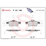 Juego de pastillas de freno BREMBO P 24 148, atrás