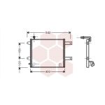 Condenseur (climatisation) VAN WEZEL 58005177