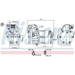 Compresseur de climatisation NISSENS 891023