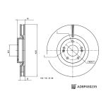 Bromsskiva BLUE PRINT ADBP430235