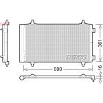 Condensador, sistema de ar condicionado DENSO DCN21018