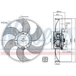 Ventilador, refrigeración del motor NISSENS 85705