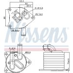 Ölkühler, Automatikgetriebe NISSENS 91396
